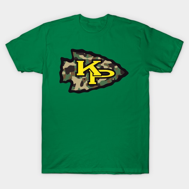 KP Chiefs camouflage logo T-Shirt by ArmChairQBGraphics